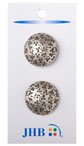 Cloverfield Buttons - Antique Silver