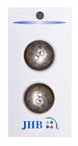 Flower Holes Button - Nickel