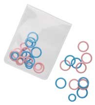 Ring Knitting Stitch Markers by Clover Needlecraft