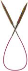 Options Harmony Wood Fixed Circular Knitting Needles