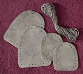 Suede 2-Piece Slipper Bottoms by Fiber Trends