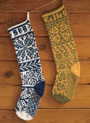Modern Classics Christmas Stocking by Knit Picks