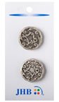 Viennese Buttons - Antique Silver