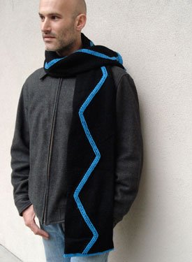 Blue Lightning Scarf Pattern
