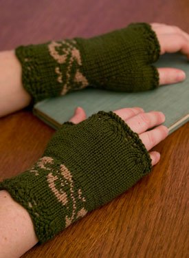 Twist Of Elegence Fingerless Mittens Pattern