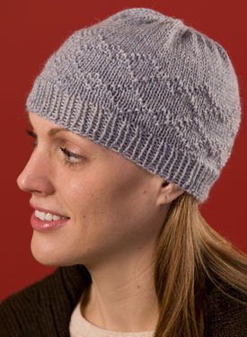 Purled Diamonds Hat Pattern