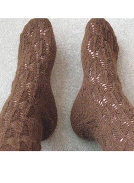 Feather Lace Socks Pattern
