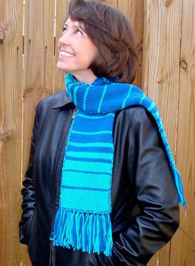 Fabulous Fibonacci Double Knit Scarf