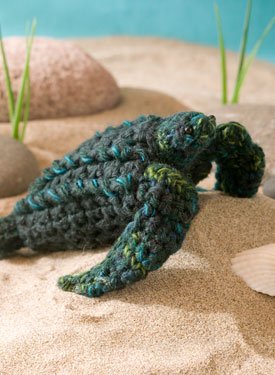 Mbé the Leatherback Sea Turtle Crochet Toy