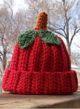 Apple Of My Eye Crochet Baby Hat & Booties