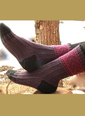 Herringbone Slip Stitch Socks