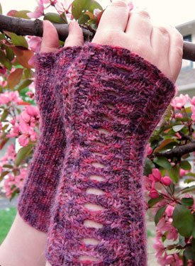 Interstices Fingerless Mitts