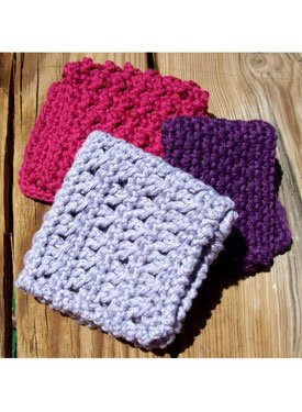 Spa Crochet Washcloths set of 3