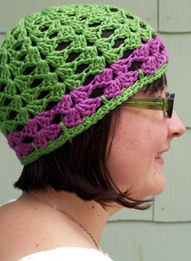 Lacy Shells Crochet Hat