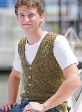 Men's Swish Crochet Vest