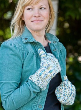 Zig Zag Cable Mittens
