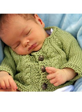 Bitty Cabled Cardigan
