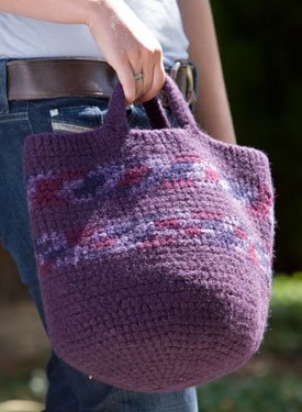 Felted Carry-All Crochet Tote