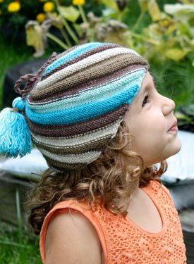 Diagonal Stripe Hat