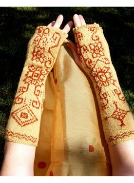 Knit Body Art Fingerless Gloves