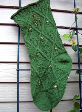 Diamonds are Fir-Ever Christmas Stocking