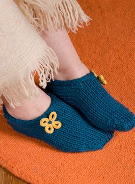 Two Hour Toe Up Slippers Pattern