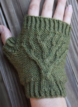 Tree of Life Fingerless Gloves