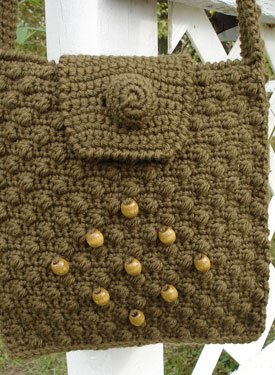 Cobblestone Crochet Shoulder Bag