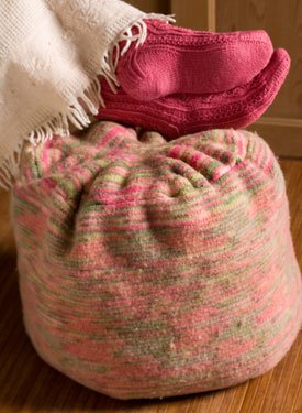 Felted Footstool