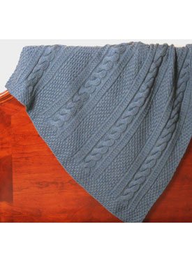 Cabled Baby Afghan
