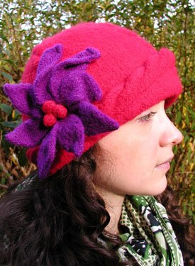 Cabled Felt Cloche