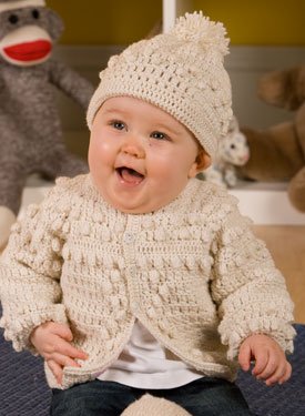 Boys Crochet Sweater & Hat