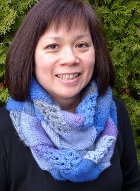 Lacy Entrelac Infinity Scarf