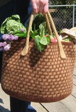 Market Basket Felted Bag
