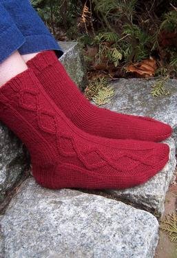 Diamond Twist Socks