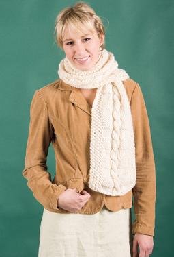 Textural Cabled Scarf