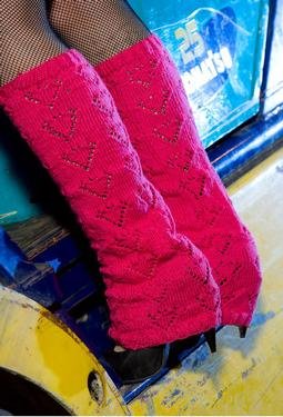 Lacy Heart Legwarmers 