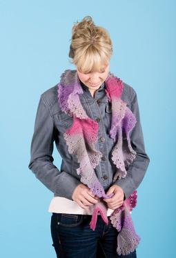 Knitted Flounce Scarf