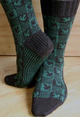 Plaid Play: Falling Leaves Socks