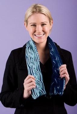 Reversible Braided Cable Scarf