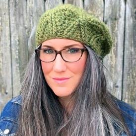 Bixby Cabled Crochet Beret