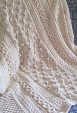 Diamonds and Bobbles Afghan