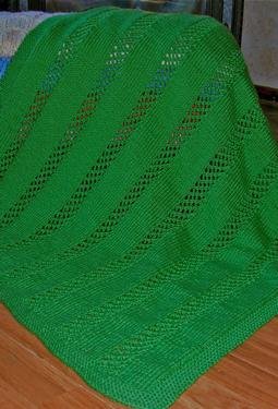Lattice Stripe Baby Blanket