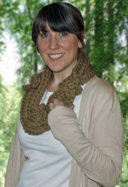 Golden Gate Necklace Crochet Scarf
