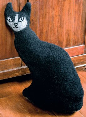 Felted Cat Doorstop Pattern