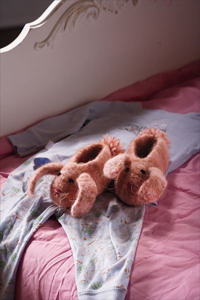 Bunny Hoppers Slippers Pattern
