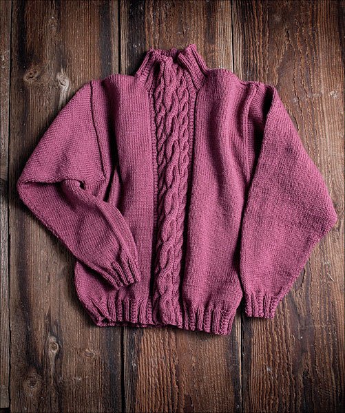 Cabled Panel Pullover