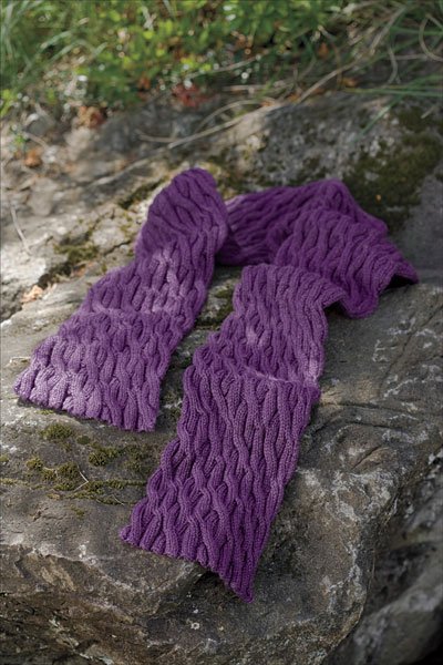 Here & There Cables Scarf