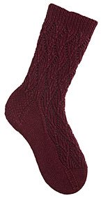 Ribbed Lace Socks Pattern