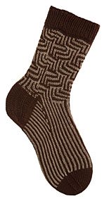 Maze Mosaic Socks Pattern